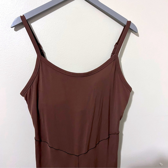 OFFLINE By Aerie Real Me XTRA Flare Jumpsuit XL Dark Taupe Brown - Picture 3 of 5
